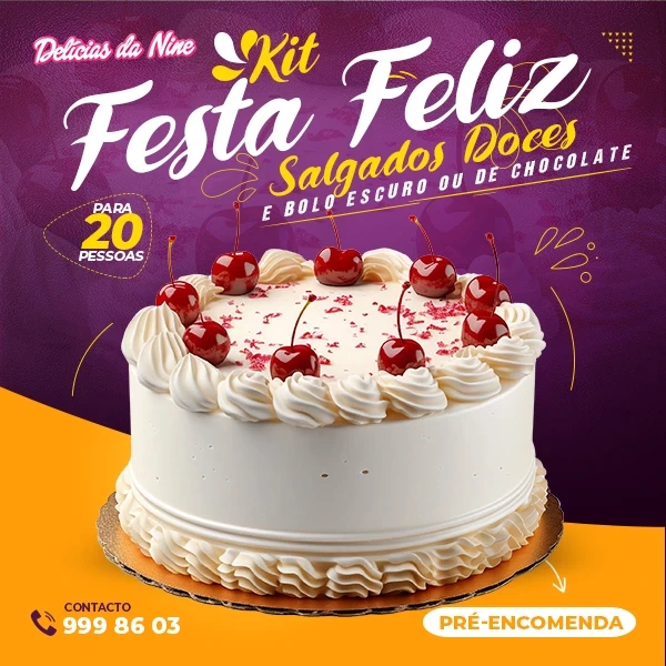 Kit Festa Feliz - Delícias da Nine