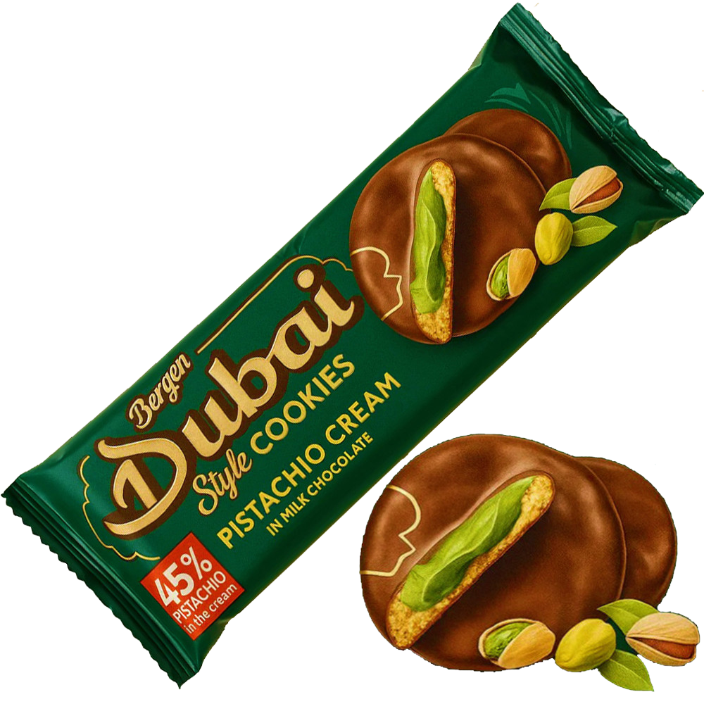 Cookies DUBAI Pistacho Cream Bergen 128gr